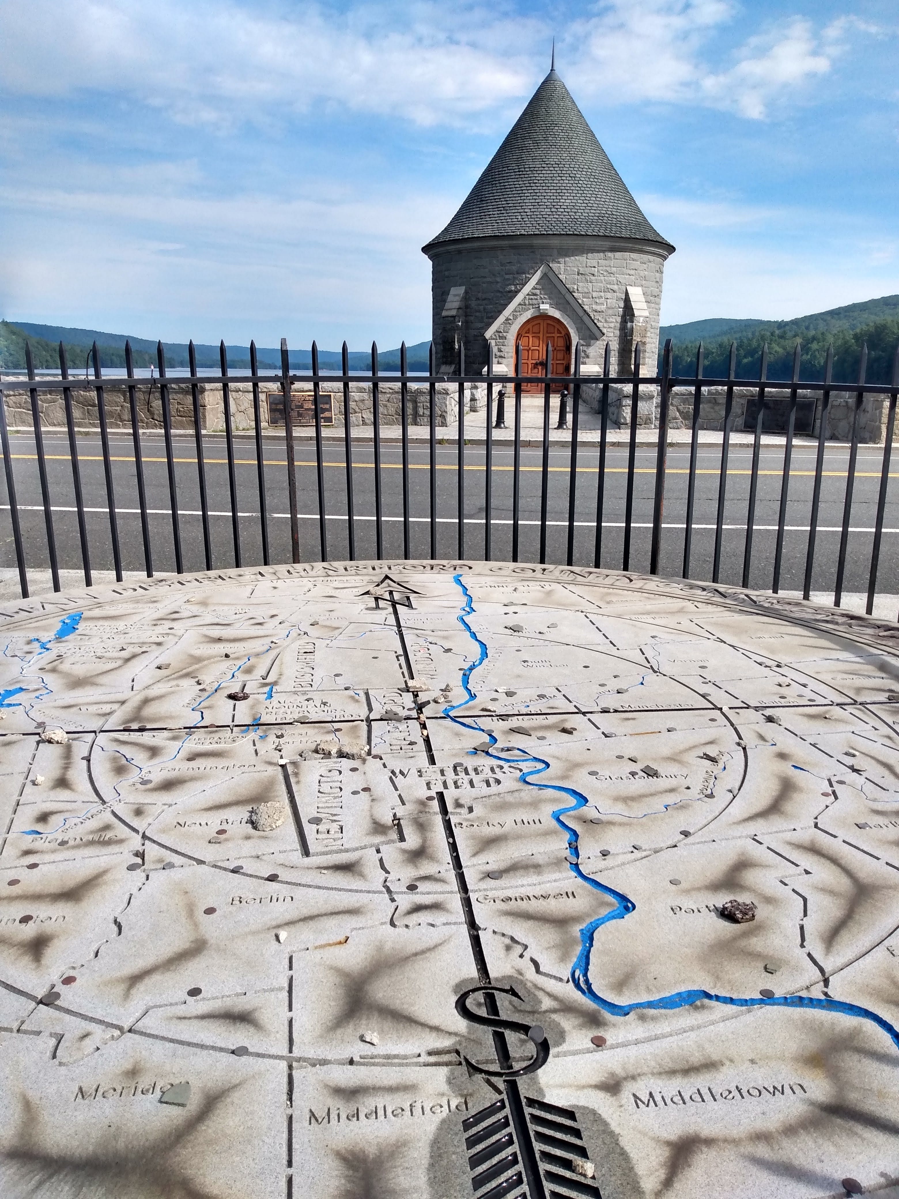 This stone map showed our current location and much of the surrounding landscape