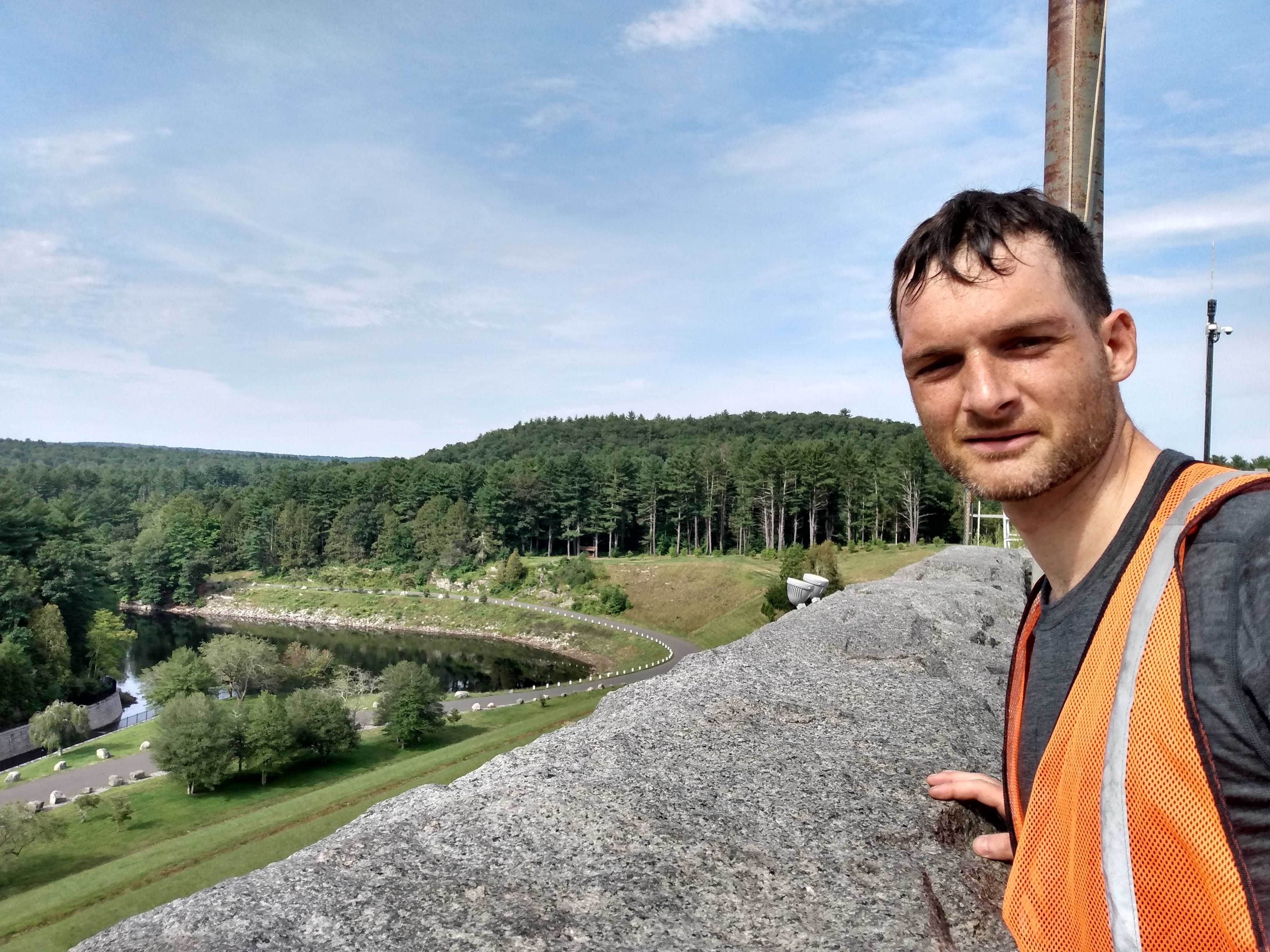 Another perspective from the top of the Saville Dam