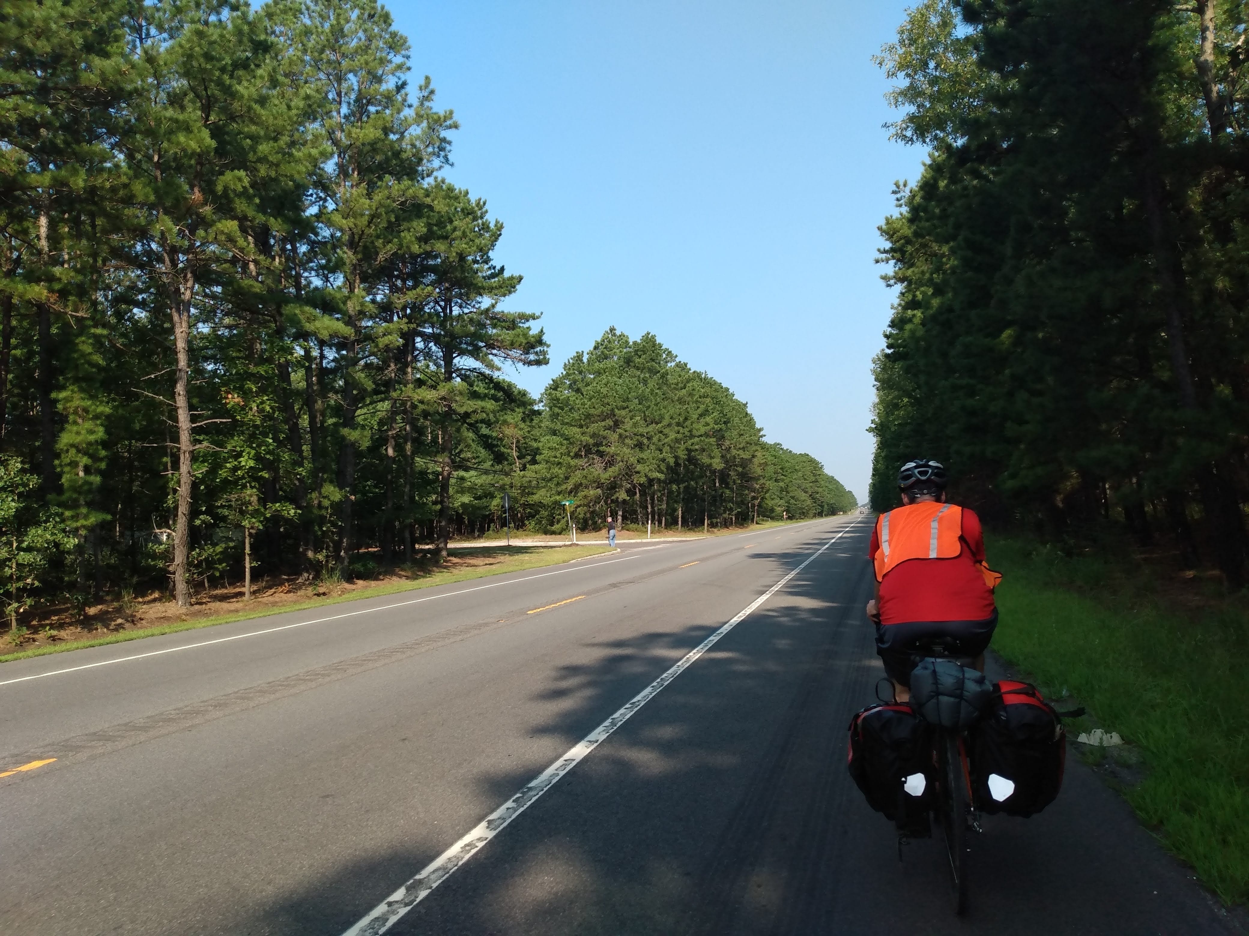 We continued to enjoy the nice wide shoulders alongside  NJ 70 as we traveled to the coast.