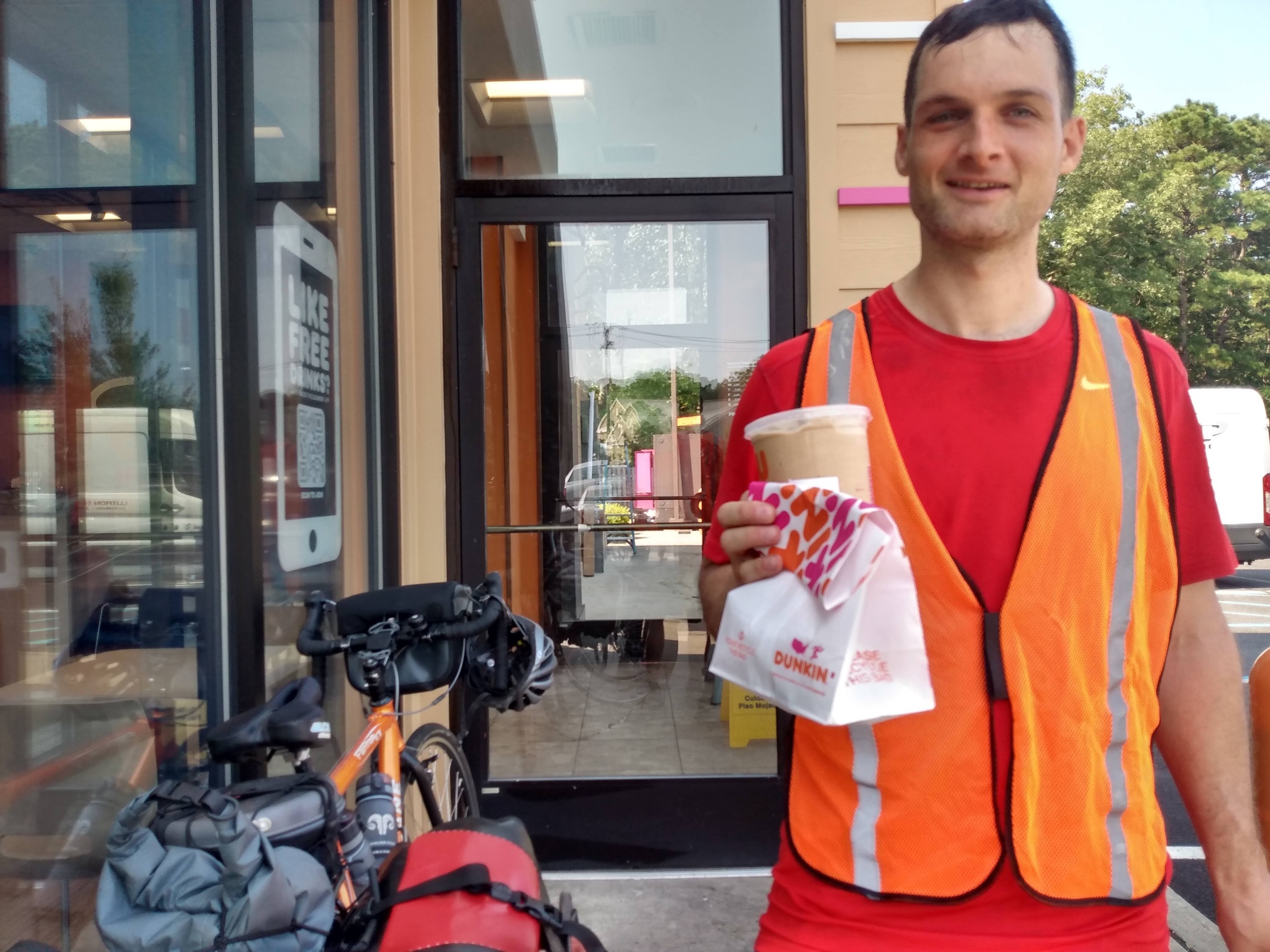 Greg was excited to stop for some coffee mid-morning