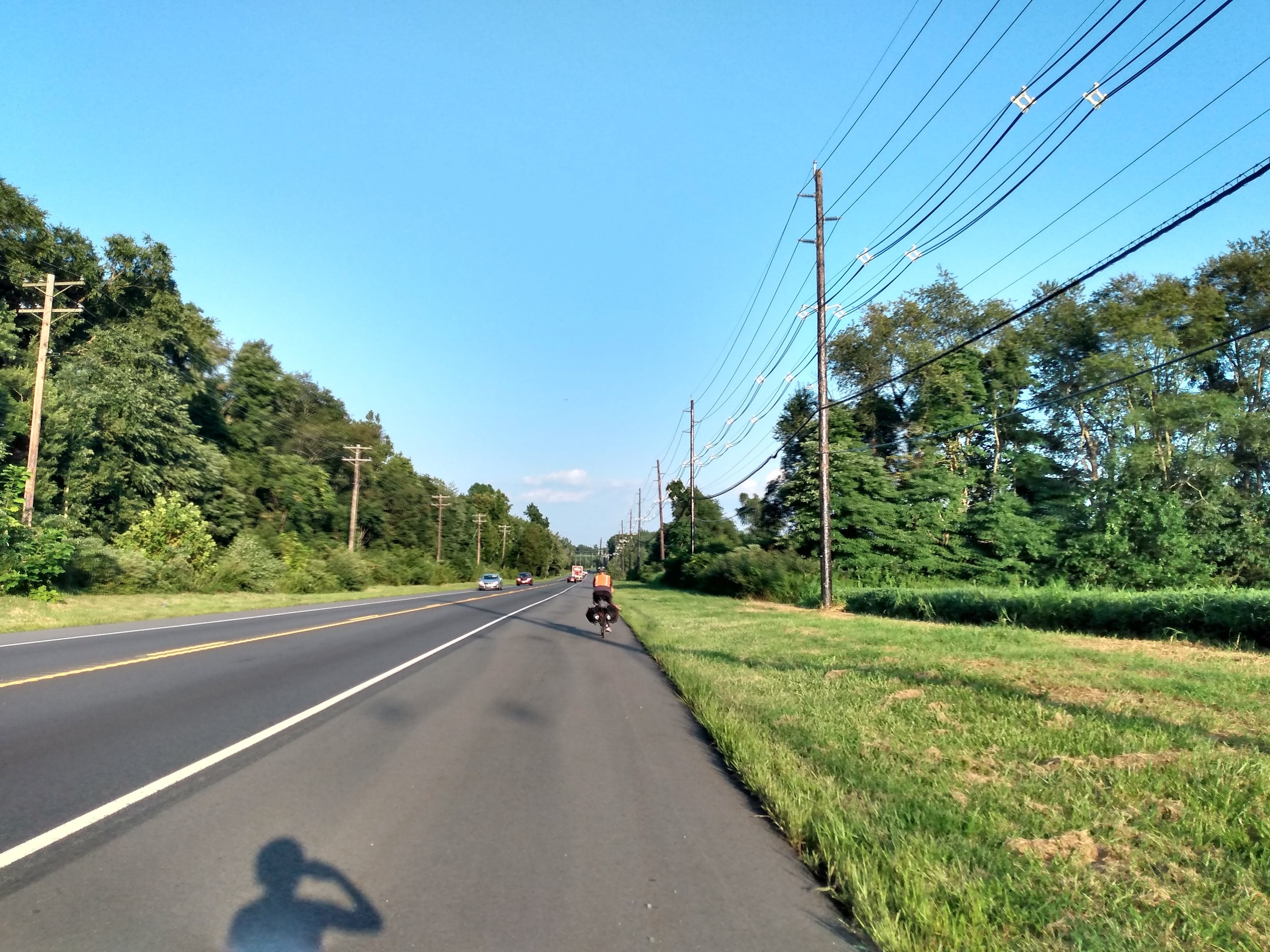 NJ 70 provided a nice long stretch through rural NJ, featuring particularly safe, wide shoulders