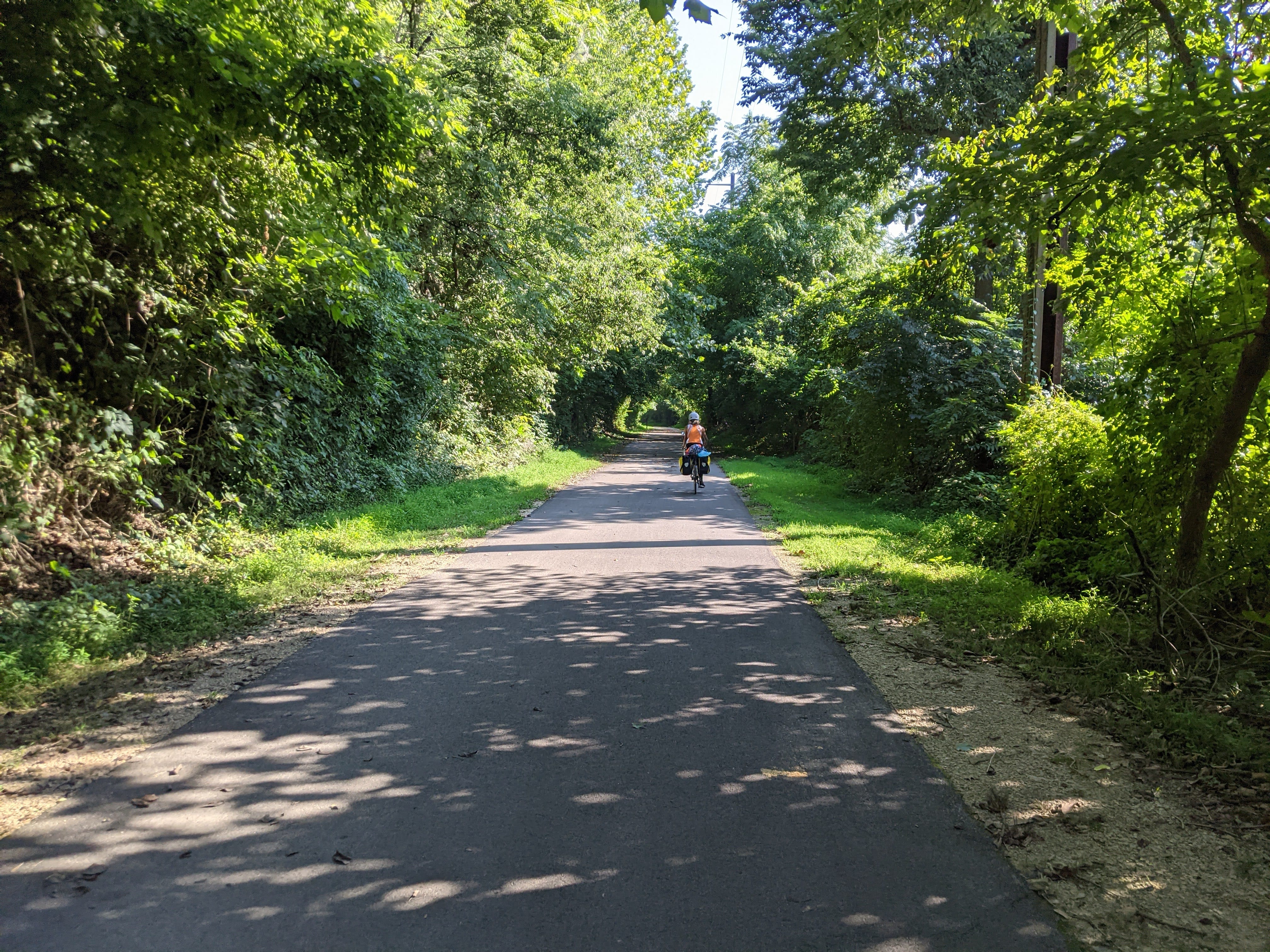 We were grateful for the canopy of trees providing long portions of the trail a nice escape from the summer sun